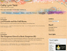 Tablet Screenshot of cathylynntarot.com